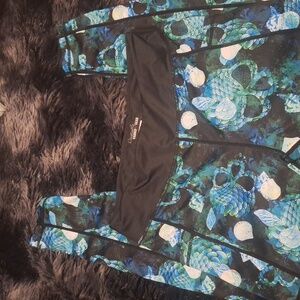 Skull mermaid leggings